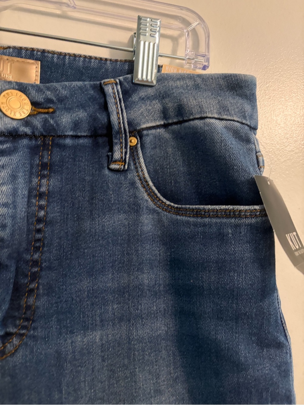 Kut from the Kloth Meg High Rise Fab Ab Wide Leg Jean Color Milestone Size 4 NWT - Picture 10 of 16